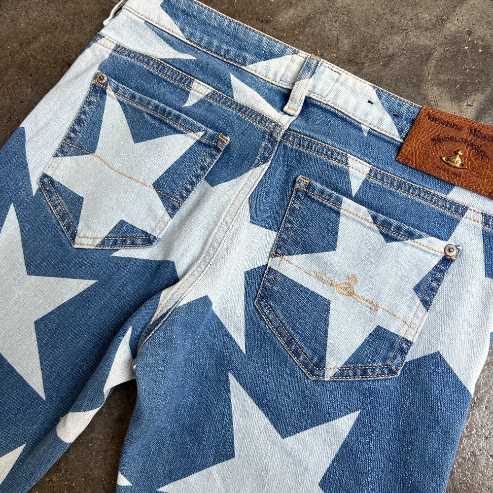Vivienne Westwood New Anglomania Vintage Rare Star Jeans skinny fit - Picture 7 of 16